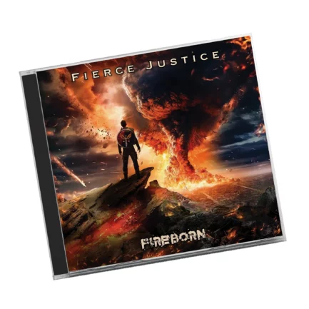 Fierce Justice’s debut album “Fireborn” released on November 24th 2023. Available on physical CD and streaming platforms artwork